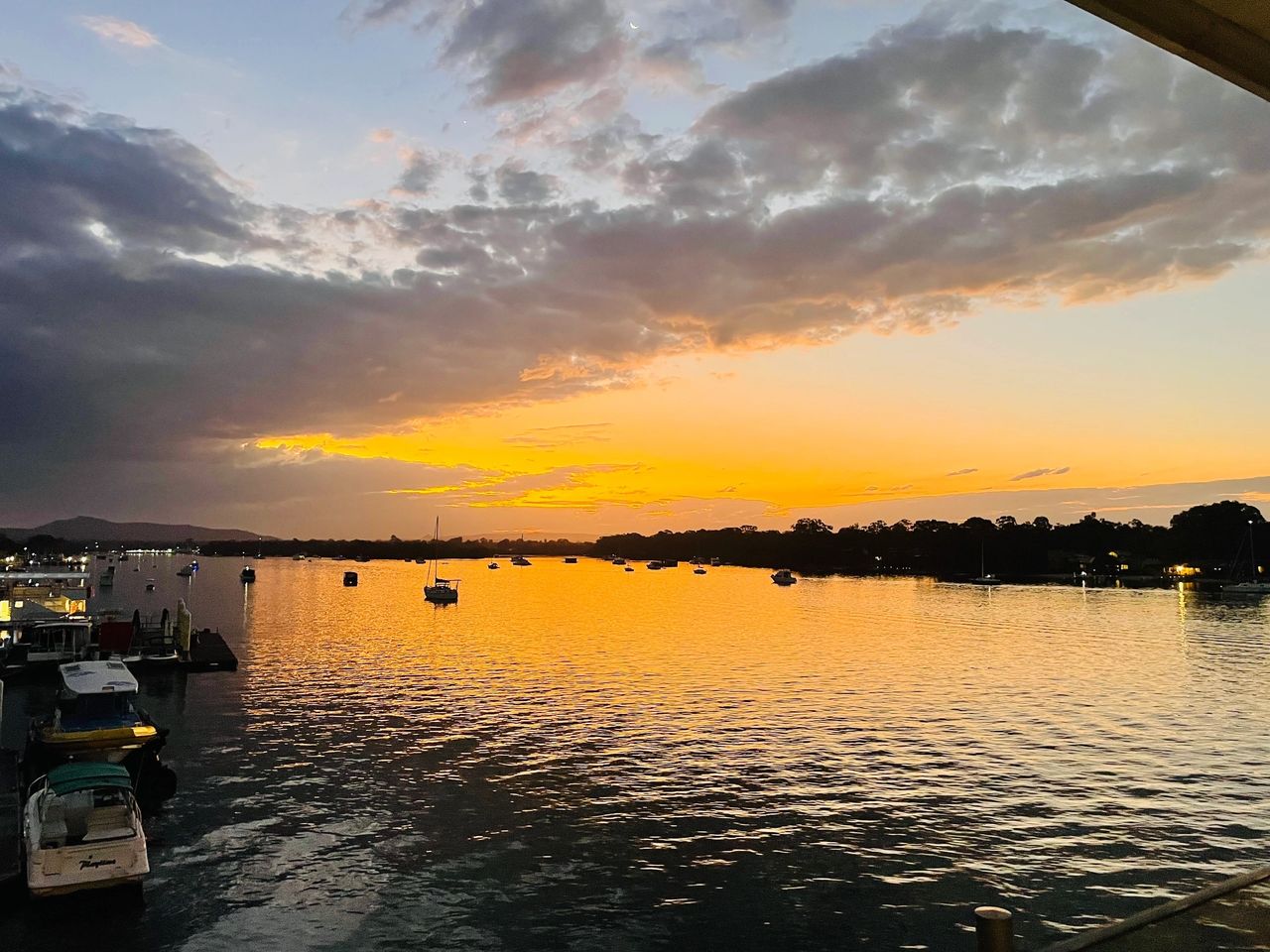 Noosa River Sunset from Boathouse