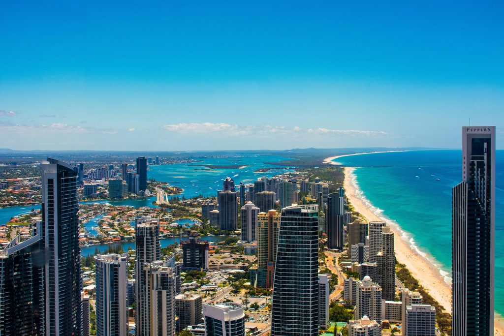 Image of skyline and beach of Gold Coast Buyers Agent location